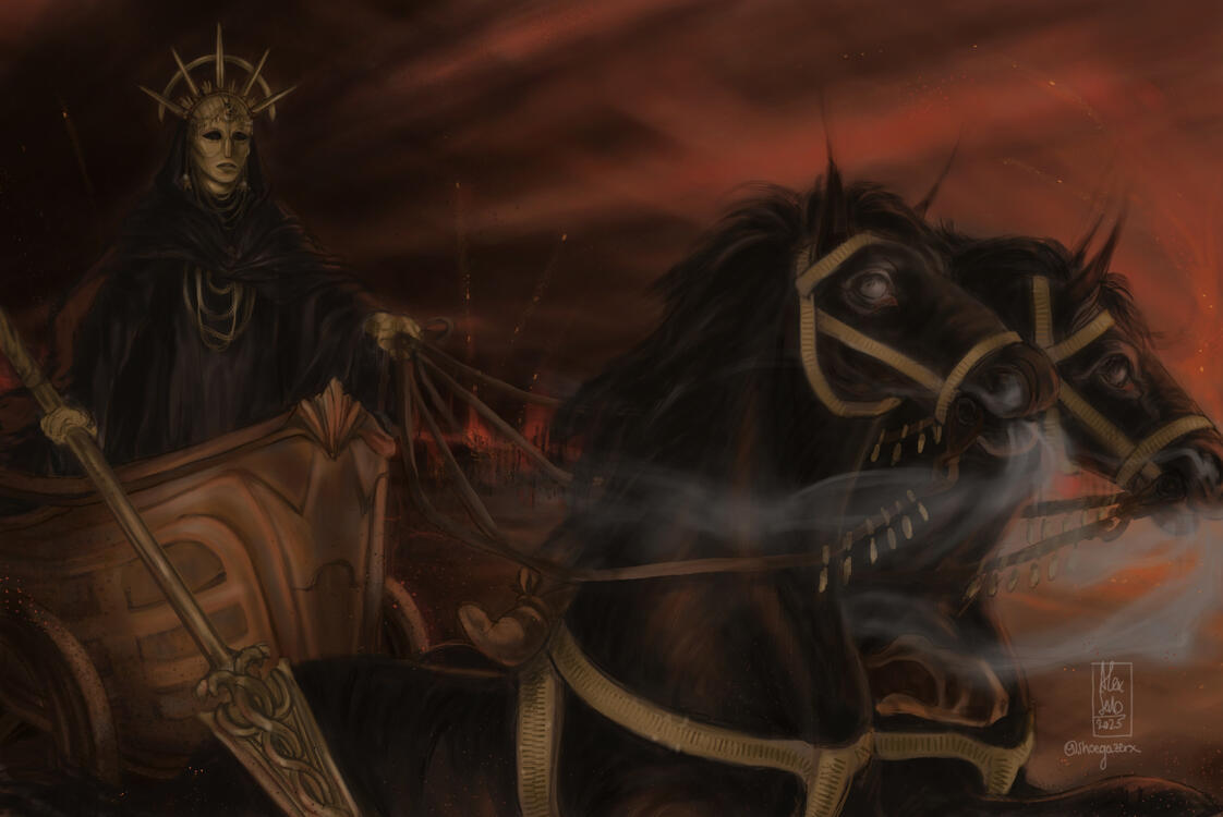 Apollyon Riding His Chariot Apollyon Riding His Chariot