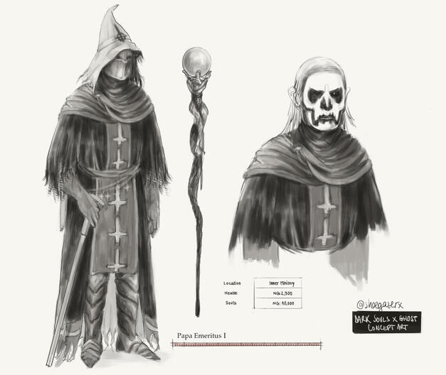 Papa Emeritus I X Dark Souls Concept